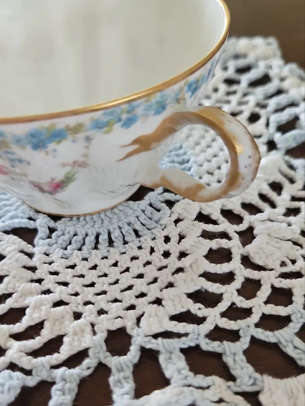 Antique Haviland Porcelain Teacup and Saucer